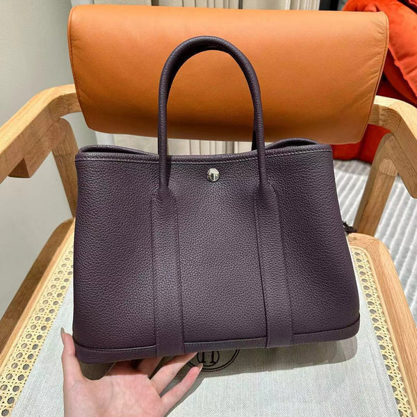 Hermes Negonda Garden Party Bag Color: Grape Purple