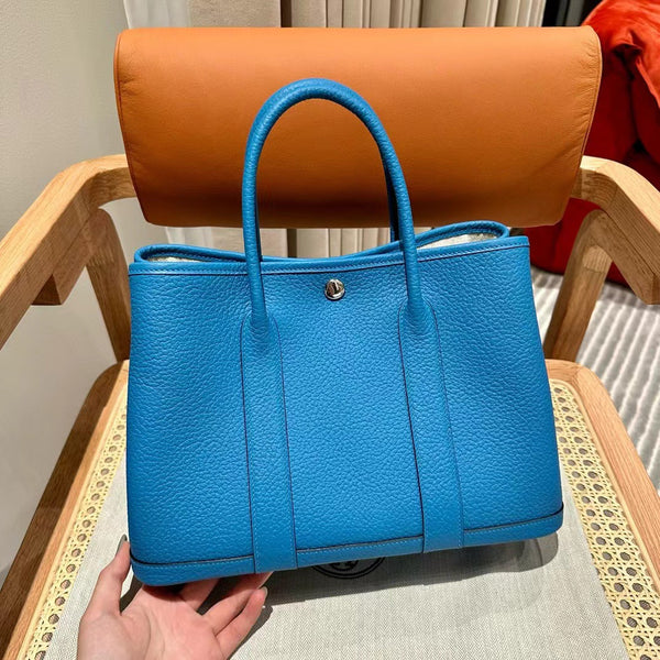 Hermes Negonda Garden Party Bag Color: Florida Blue