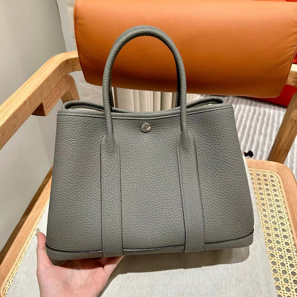 Hermes Negonda Garden Party Bag Color: Elephant Gray