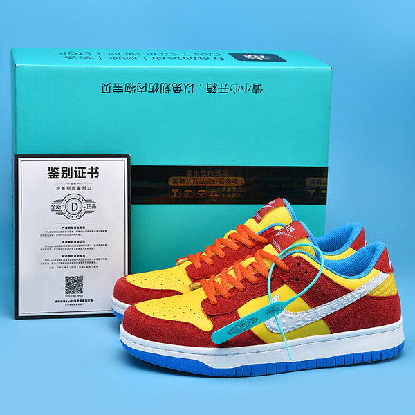 Nike Putian AJ Low Top High Quality Couple Shoes - The Simpsons