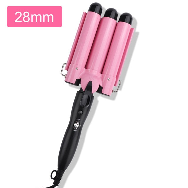 Pink hair curler for girls 28MM - OZAXU