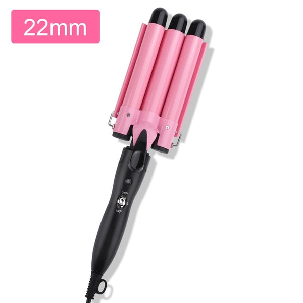 Pink hair curler for girls 22MM - OZAXU