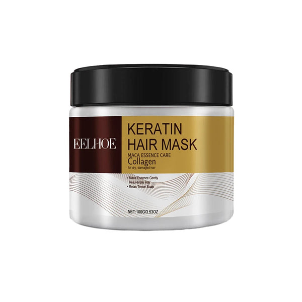 Natural hair mask prevents dry split ends and repairs damage frizz and tangles in 5 seconds