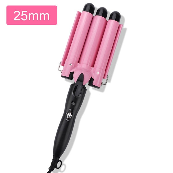 Pink hair curler for girls 25MM - OZAXU