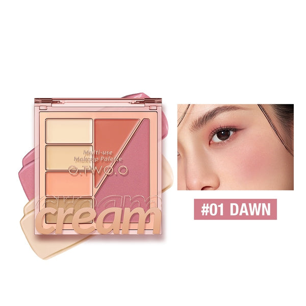 UZ 5-in-1 concealer blush eyeshadow and lipstick palette 01 Dawn - OZAXU