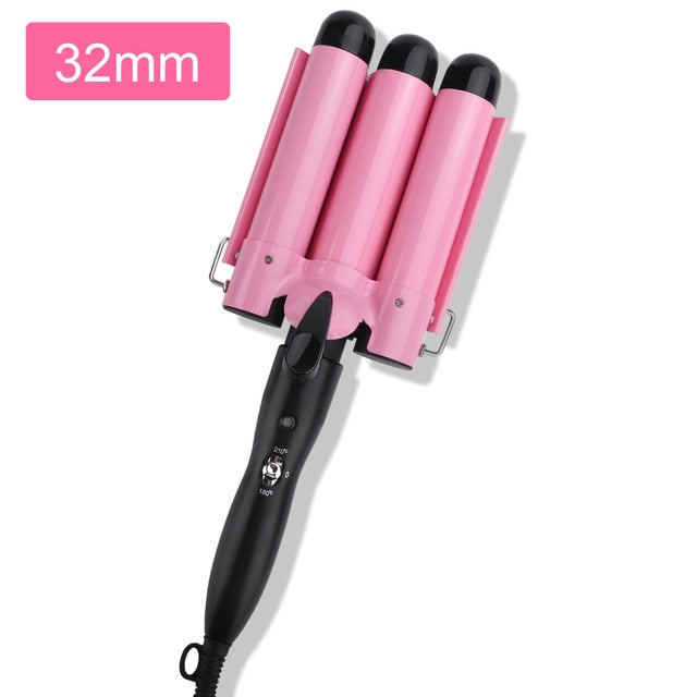 Pink hair curler for girls 32MM - OZAXU