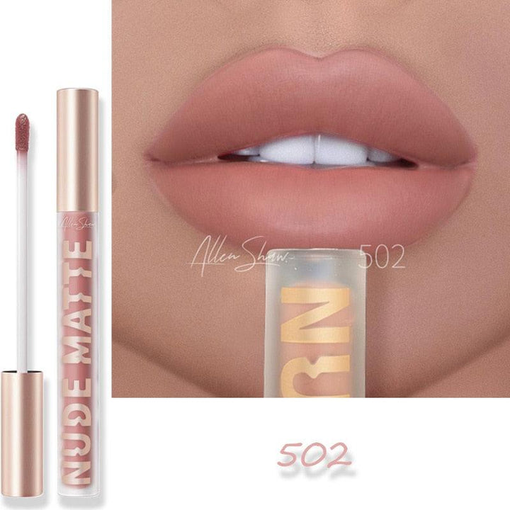 UZ Long Wear Waterproof Matte Lipstick 502 - OZAXU