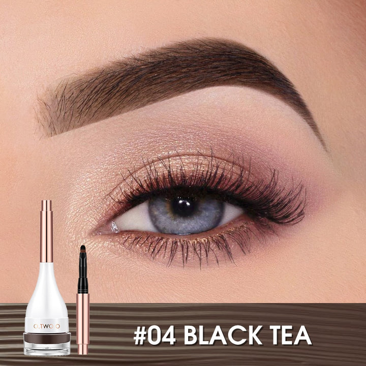 UZ Eyebrow Mascara Gel with Brush 04 Black tea - OZAXU